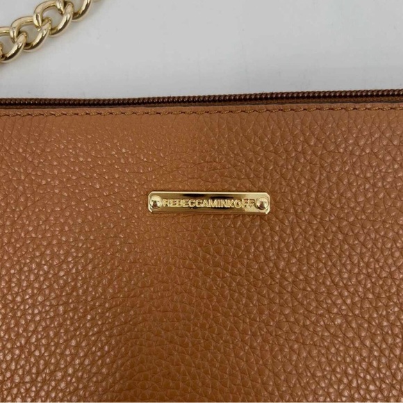 REBECCA MINKOFF 5-Zip Mini Crossbody Leather Bag Color:Almond NWT - Picture 7 of 9